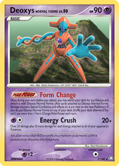 Deoxys Normal Forme z edície Legends Awakened, karta č.1