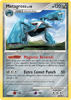Metagross z edície Legends Awakened, karta č.10