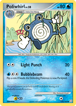 Poliwhirl z edície Legends Awakened, karta č.115