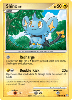 Shinx z edície Legends Awakened, karta č.118