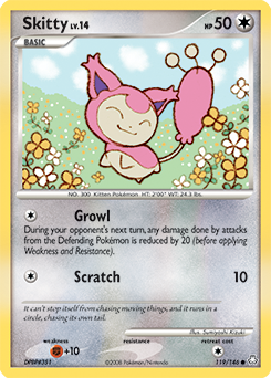 Skitty z edície Legends Awakened, karta č.119