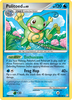 Politoed z edície Legends Awakened, karta č.12