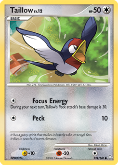 Taillow z edície Legends Awakened, karta č.124