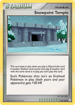 Snowpoint Temple z edície Legends Awakened, karta č.134