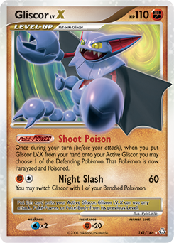 Gliscor LV.X z edície Legends Awakened, karta č.141