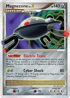 Magnezone LV.X z edície Legends Awakened, karta č.142