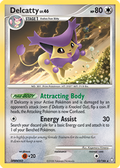 Delcatty z edície Legends Awakened, karta č.23