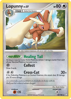 Lopunny z edície Legends Awakened, karta č.33