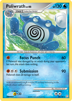 Poliwrath z edície Legends Awakened, karta č.35