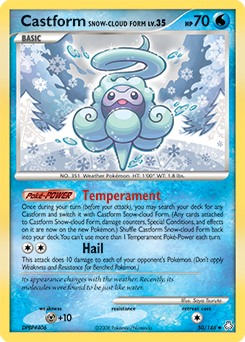 Castform Snow-Cloud Form z edície Legends Awakened, karta č.50