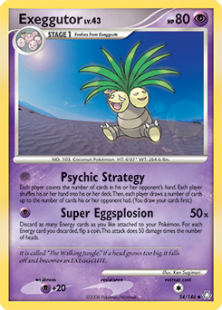 Exeggutor z edície Legends Awakened, karta č.54
