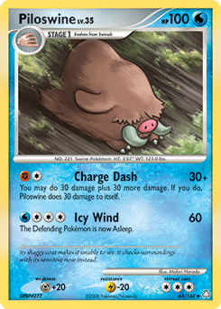 Piloswine z edície Legends Awakened, karta č.69
