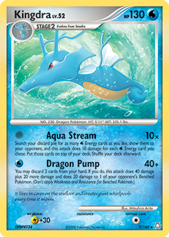 Kingdra z edície Legends Awakened, karta č.7