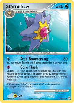 Starmie z edície Legends Awakened, karta č.71
