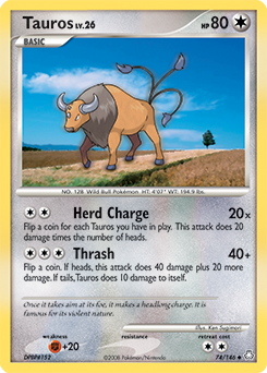Tauros z edície Legends Awakened, karta č.74