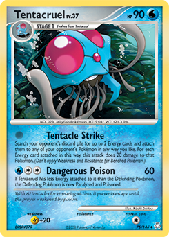 Tentacruel z edície Legends Awakened, karta č.75