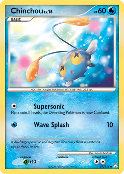 Chinchou z edície Legends Awakened, karta č.87