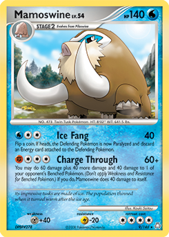 Mamoswine z edície Legends Awakened, karta č.9