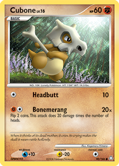 Cubone z edície Legends Awakened, karta č.90