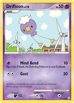 Drifloon z edície Legends Awakened, karta č.92
