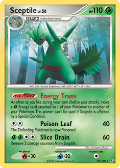 Sceptile z edície Stormfront, karta č.10