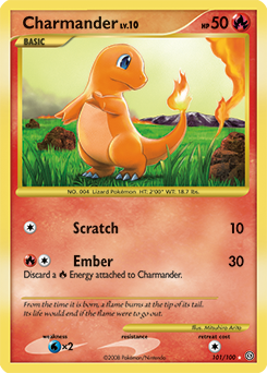 Charmander z edície Stormfront, karta č.101