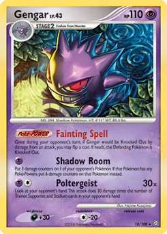 Gengar z edície Stormfront, karta č.18