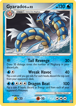 Gyarados z edície Stormfront, karta č.19