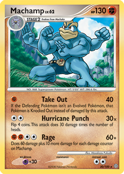 Machamp z edície Stormfront, karta č.20