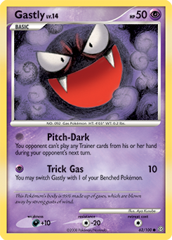 Gastly z edície Stormfront, karta č.62