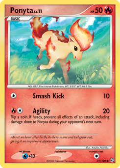 Ponyta z edície Stormfront, karta č.71