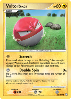 Voltorb z edície Stormfront, karta č.80