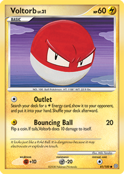 Voltorb z edície Stormfront, karta č.81