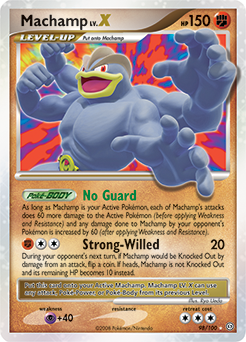 Machamp LV.X z edície Stormfront, karta č.98
