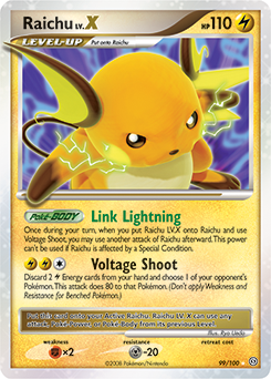 Raichu LV.X z edície Stormfront, karta č.99