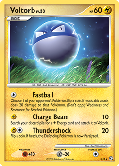 Voltorb, ukážková karta
