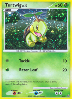 Turtwig z edície DP Black Star Promos, karta č.DP01