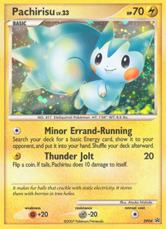 Pachirisu z edície DP Black Star Promos, karta č.DP04