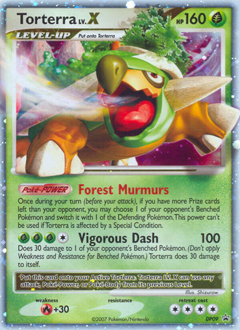 Torterra LV.X z edície DP Black Star Promos, karta č.DP09