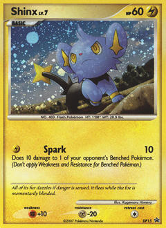 Shinx z edície DP Black Star Promos, karta č.DP15
