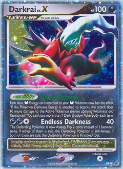 Darkrai LV.X z edície DP Black Star Promos, karta č.DP19