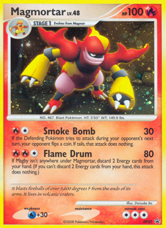 Magmortar z edície DP Black Star Promos, karta č.DP20