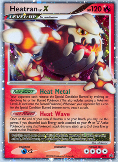 Heatran LV.X z edície DP Black Star Promos, karta č.DP31