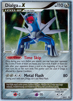 Dialga LV.X z edície DP Black Star Promos, karta č.DP37