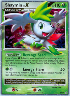 Shaymin LV.X z edície DP Black Star Promos, karta č.DP39