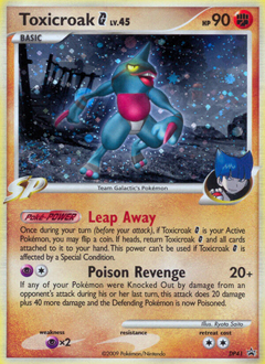 Toxicroak G z edície DP Black Star Promos, karta č.DP41