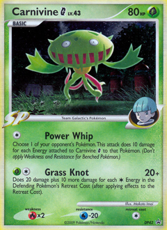 Carnivine G z edície DP Black Star Promos, karta č.DP42