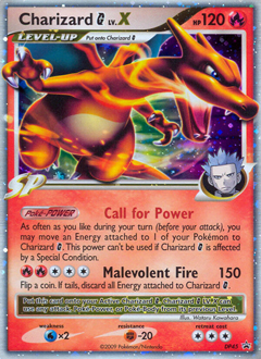 Charizard G LV.X z edície DP Black Star Promos, karta č.DP45