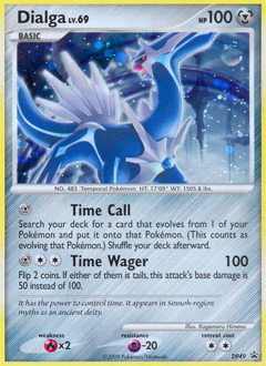 Dialga z edície DP Black Star Promos, karta č.DP49