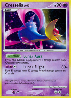 Cresselia z edície DP Black Star Promos, karta č.DP51